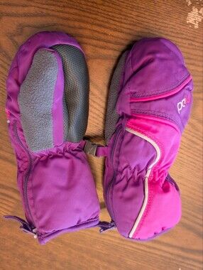 Head Kids Purple and Pink Winter Mittens